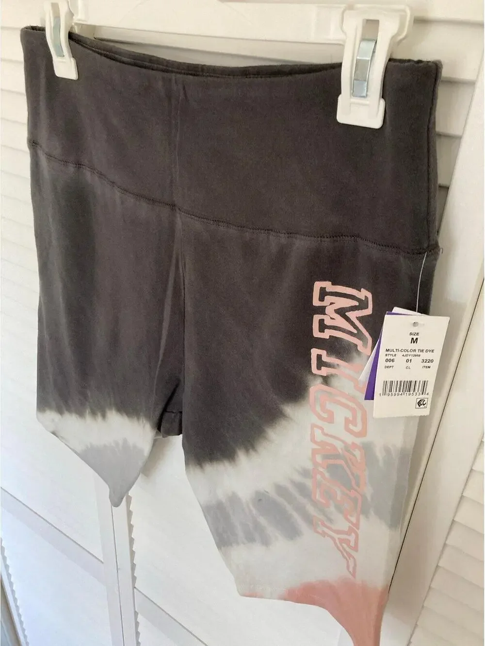 Disney Mickey Tie Dye Biker Shorts Juniors M